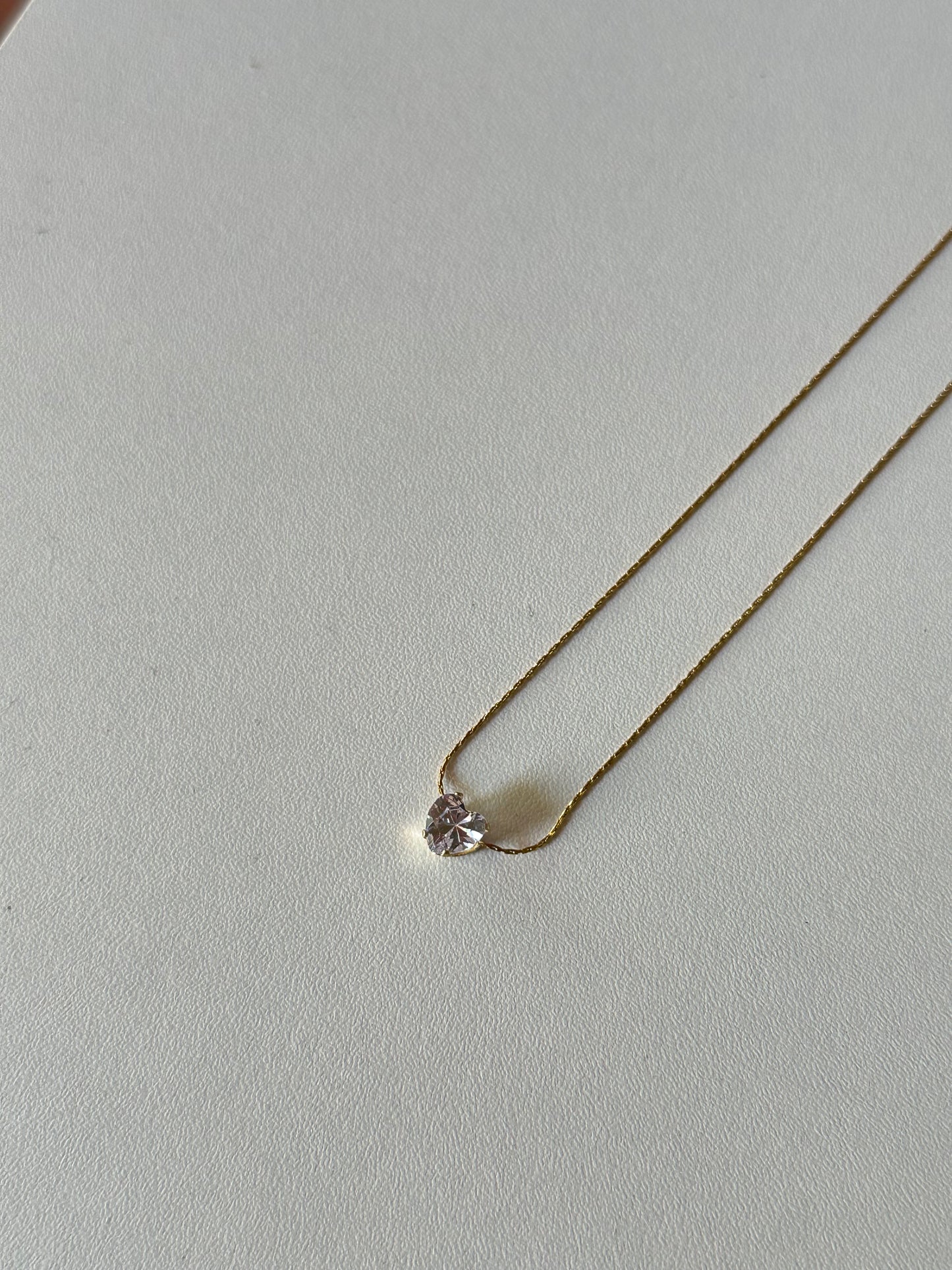 Heart stone pendant