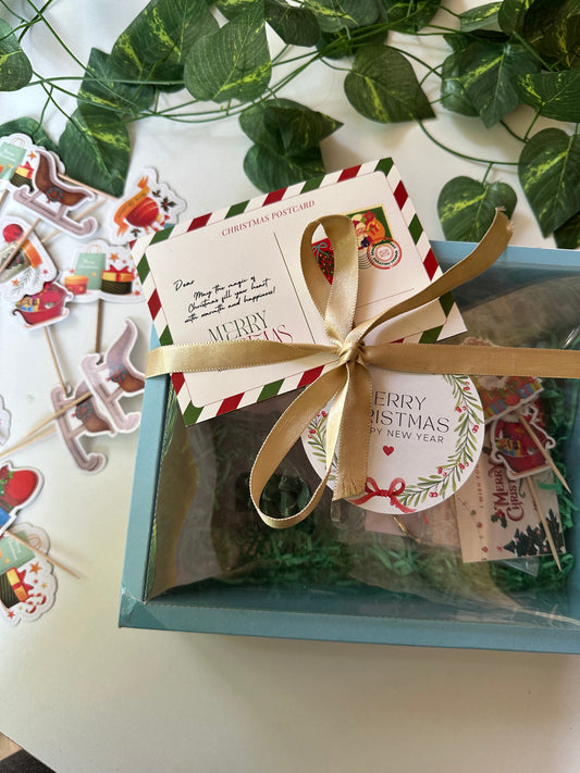 Christmas gift hamper (blue)