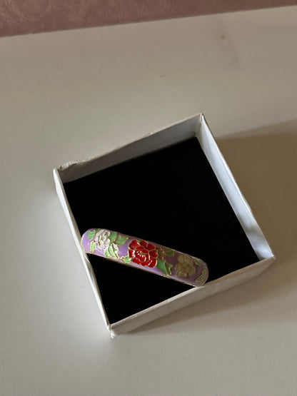 Lavender enamel bangle