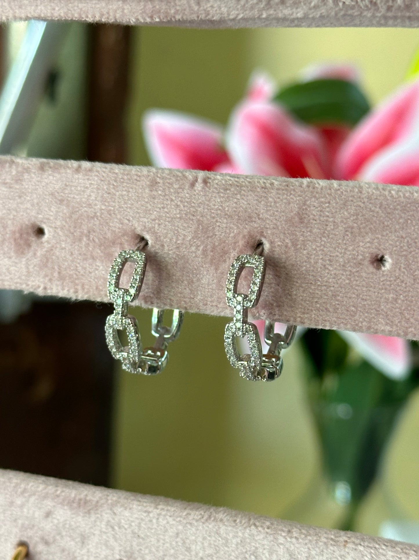 Silver earrings