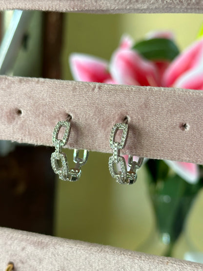 Silver earrings