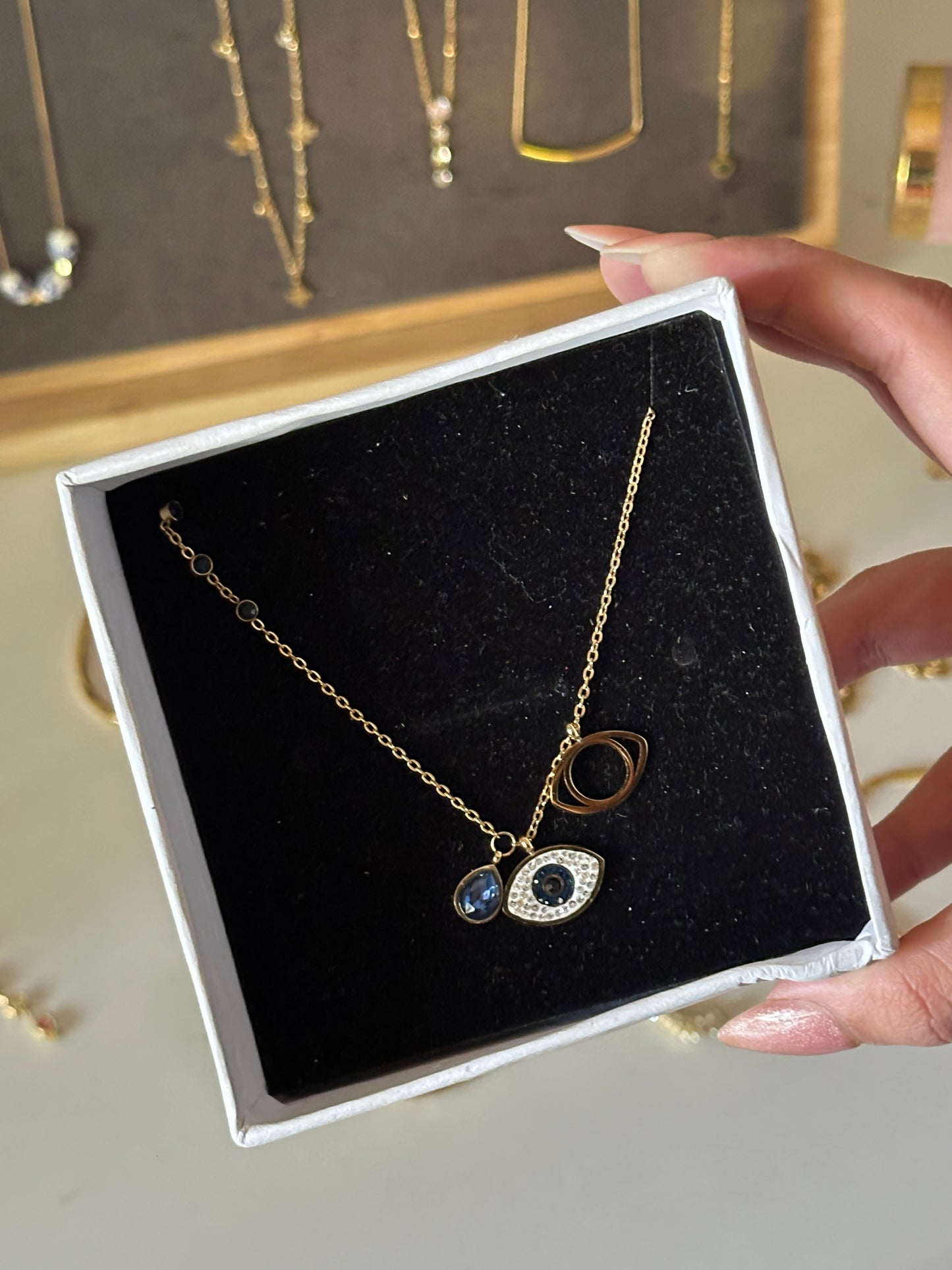Evil eye necklace