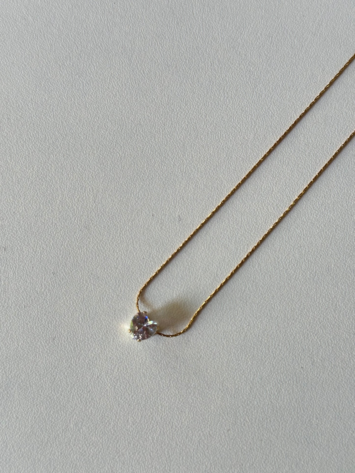 Heart stone pendant