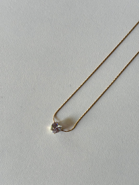 Heart stone pendant