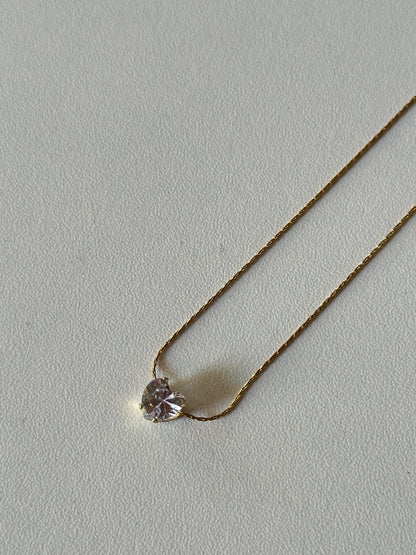 Heart stone pendant